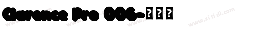 Clarence Pro 006字体转换